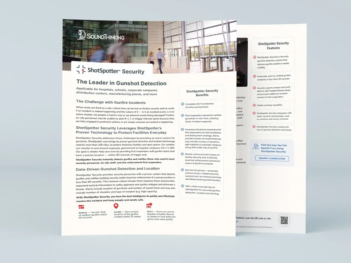 ShotSpotter® Security Datasheet