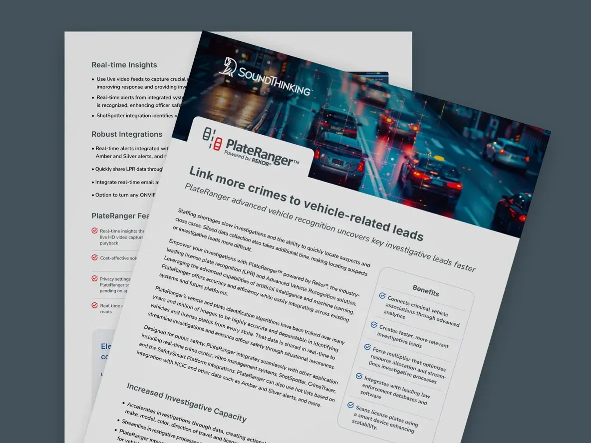PlateRanger™ powered by Rekor® Datasheet
