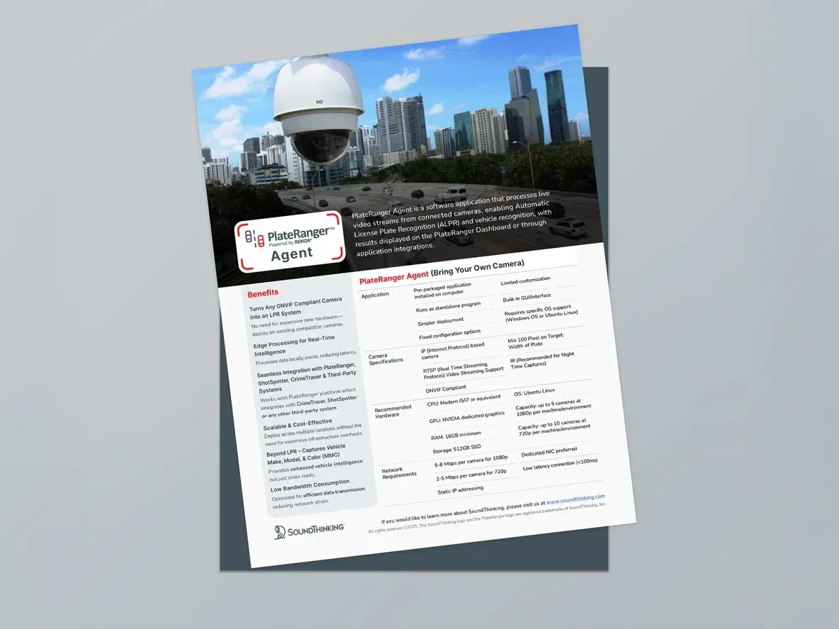 PlateRanger Agent Datasheet