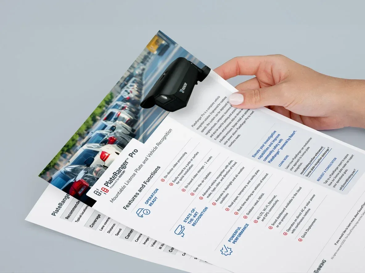 PlateRanger Pro Spec Sheet