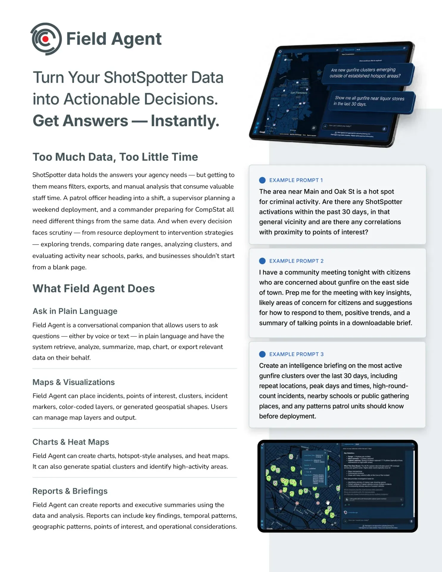 Turn Your Data into Actionable Decisions.  Get Answers — Instantly.