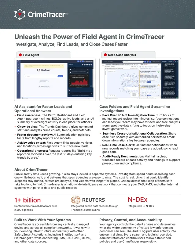 Explore CrimeTracer’s Investigative Capabilities