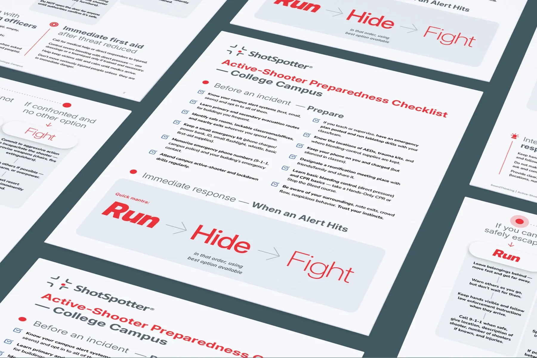 Active-Shooter Preparedness Checklist — College Campus
