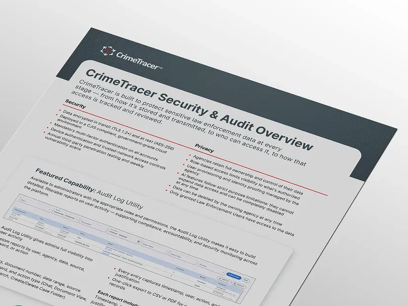 CrimeTracer Security & Audit