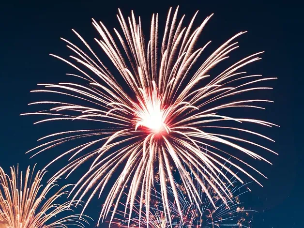 Firework closeup