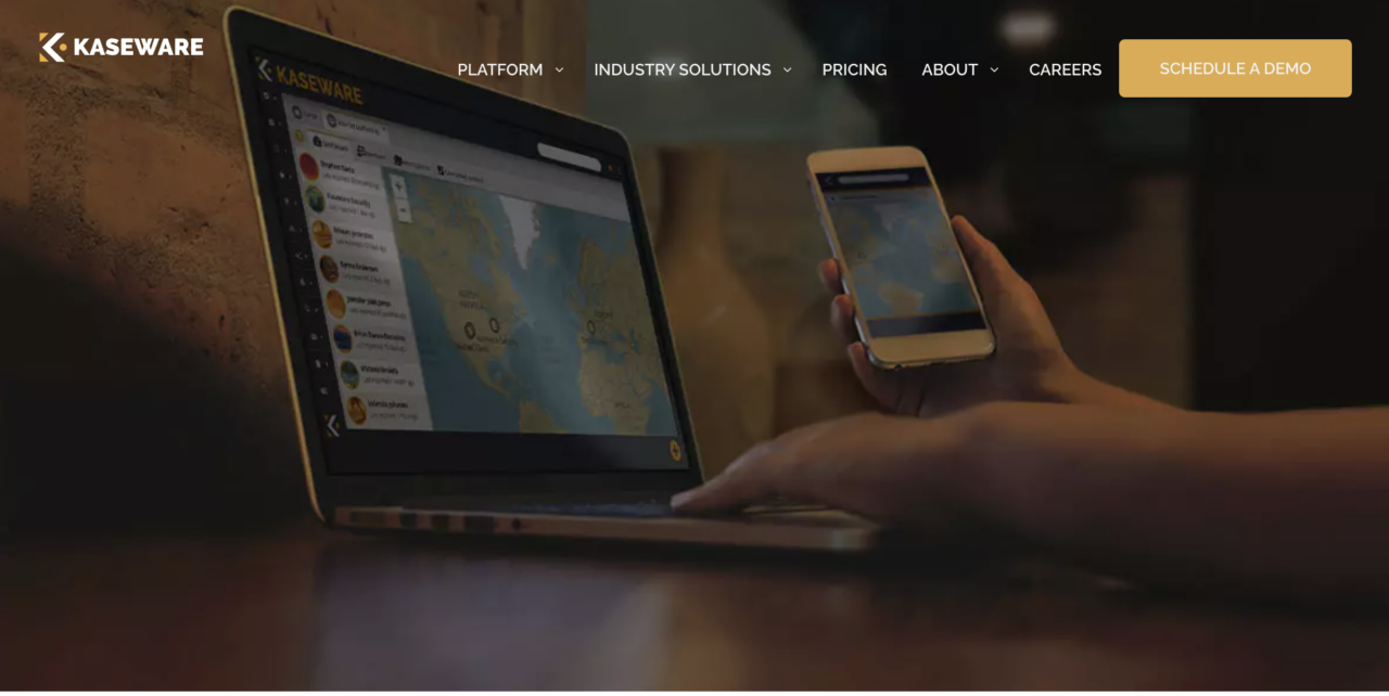 kaseware-homepage-screenshot