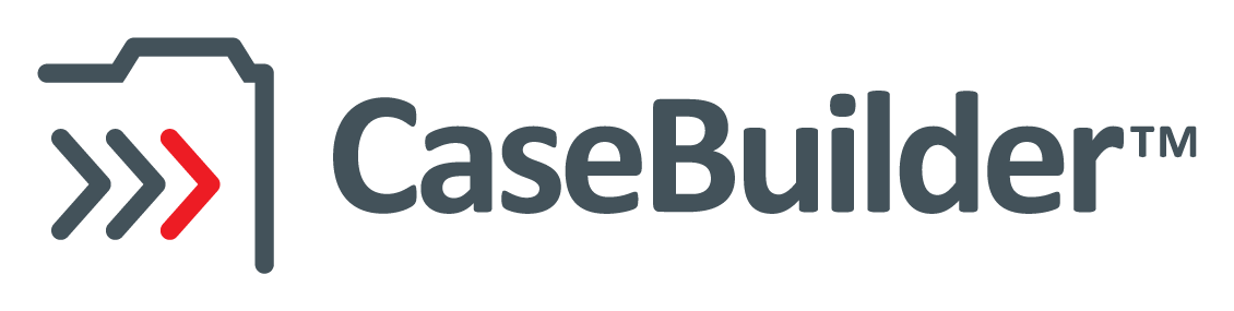the casebuilder logo is shown