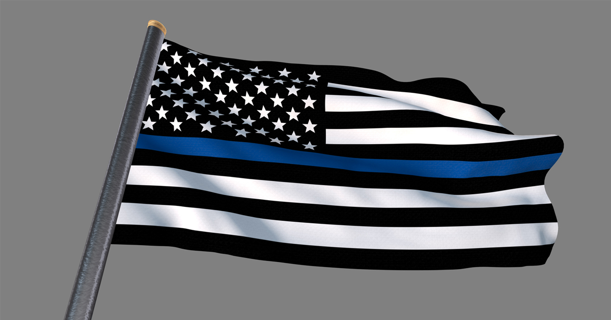 Thin blue line flag