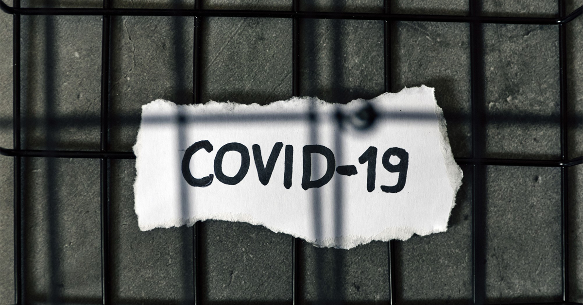 COVID-1p written on paper