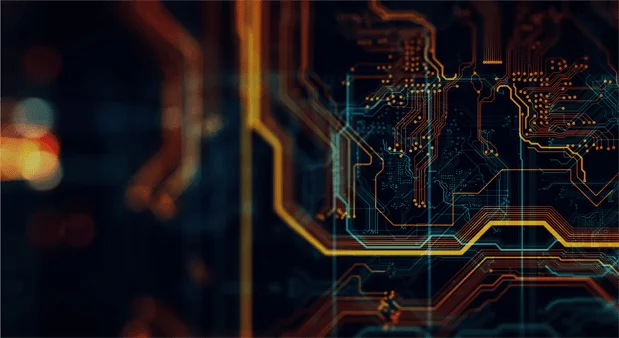 a close up of a computer circuit board