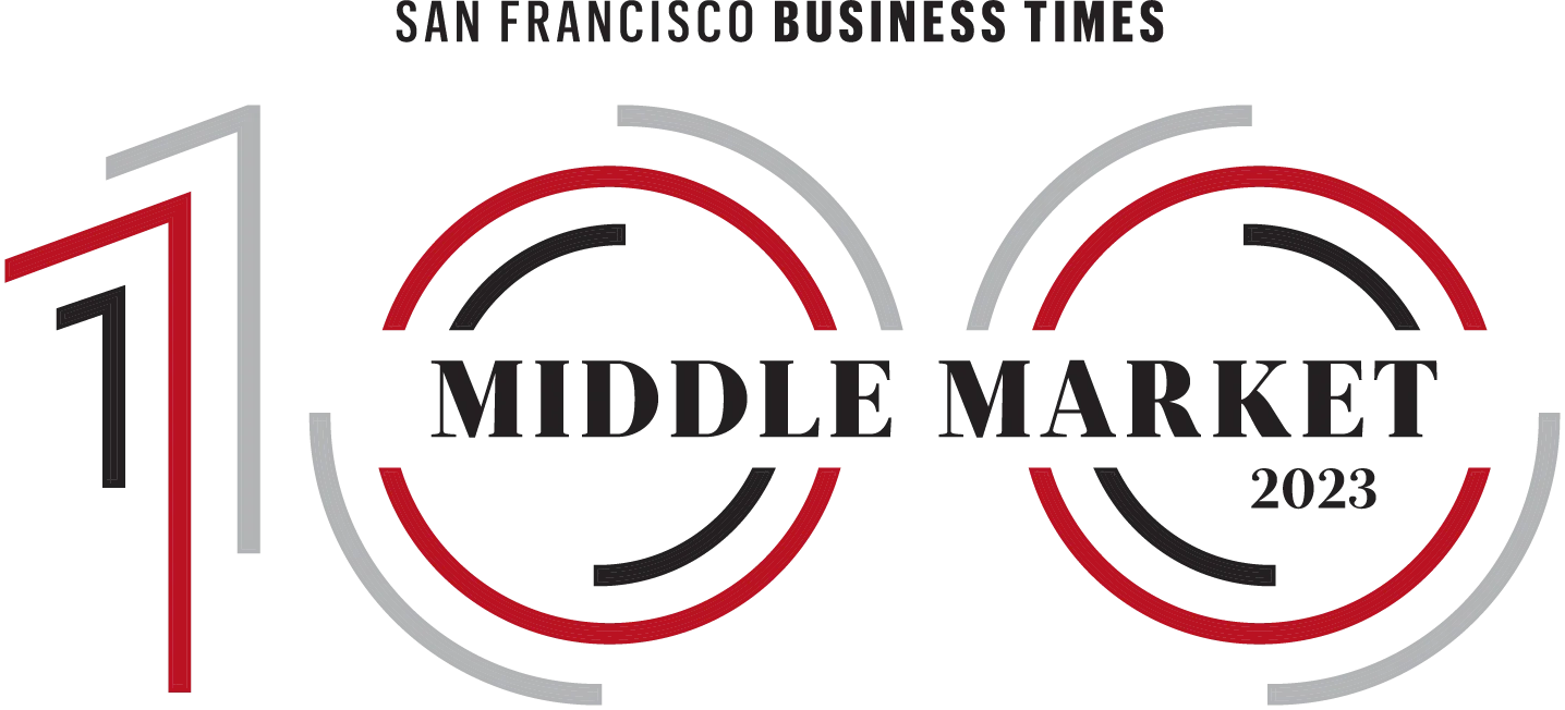 the logo for the san francisco business times middle market