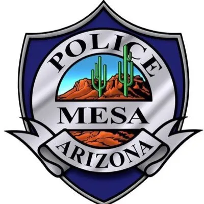 a police badge with a cactus on it