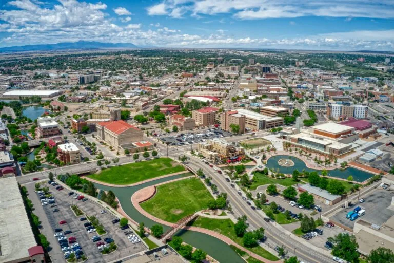 Downtown Pueblo, Colorado during Summer