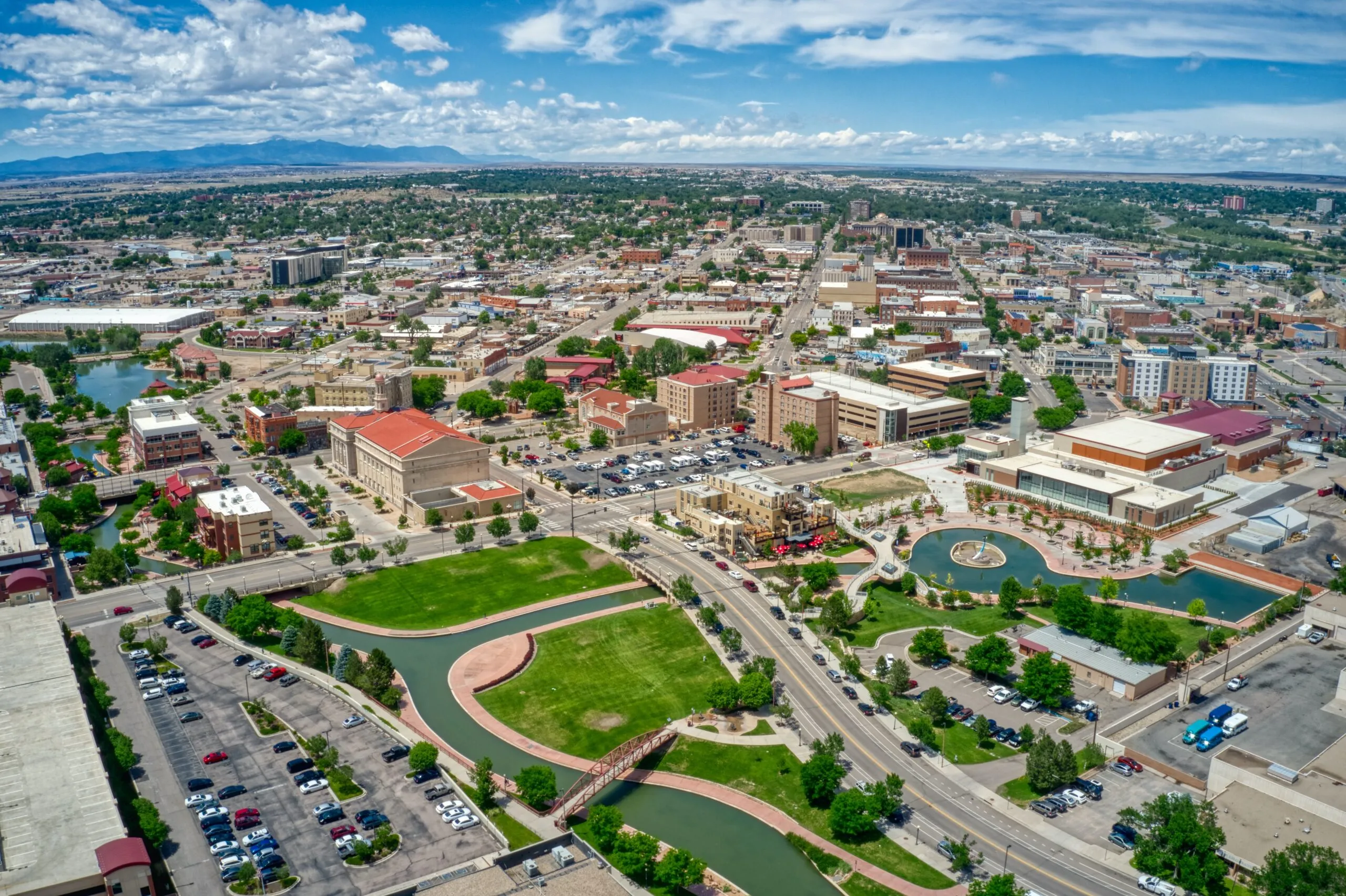 Downtown Pueblo, Colorado during Summer